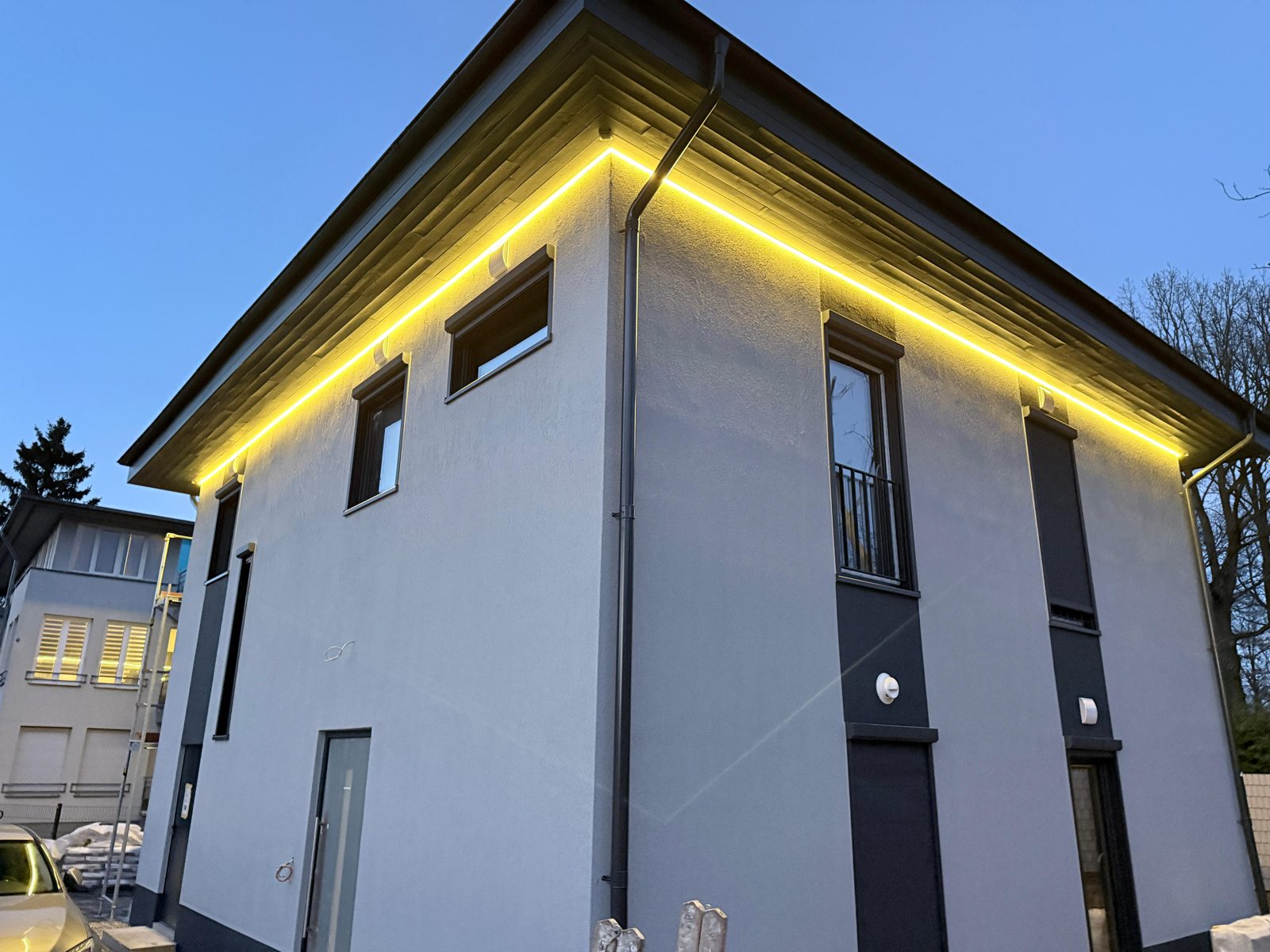 Modern energy-efficient house on SIP panels
